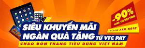 Bản tin khuyến mại Tháng tiêu dùng Việt Nam từ VTC Pay 300x100